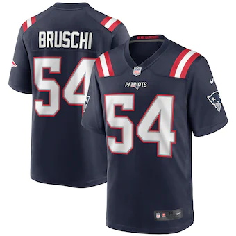 mens nike tedy bruschi navy new england patriots game retir